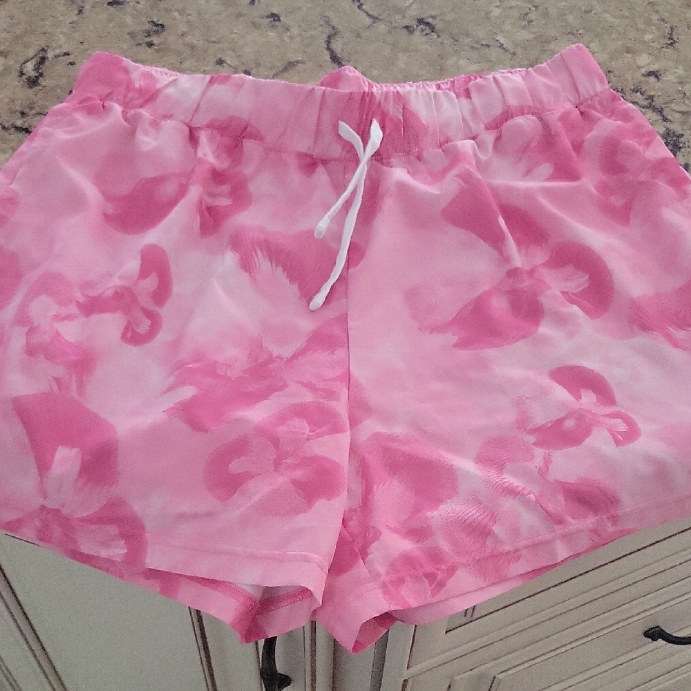 Adidas Pink Tie-Dye Shorts